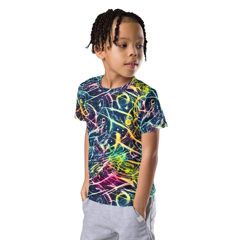 Prism Nerve on Kids Crew Neck T-Shirt — Left Front
