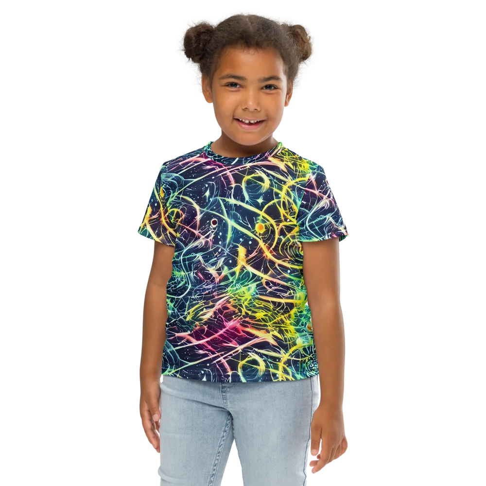 Prism Nerve on Kids Crew Neck T-Shirt — Front