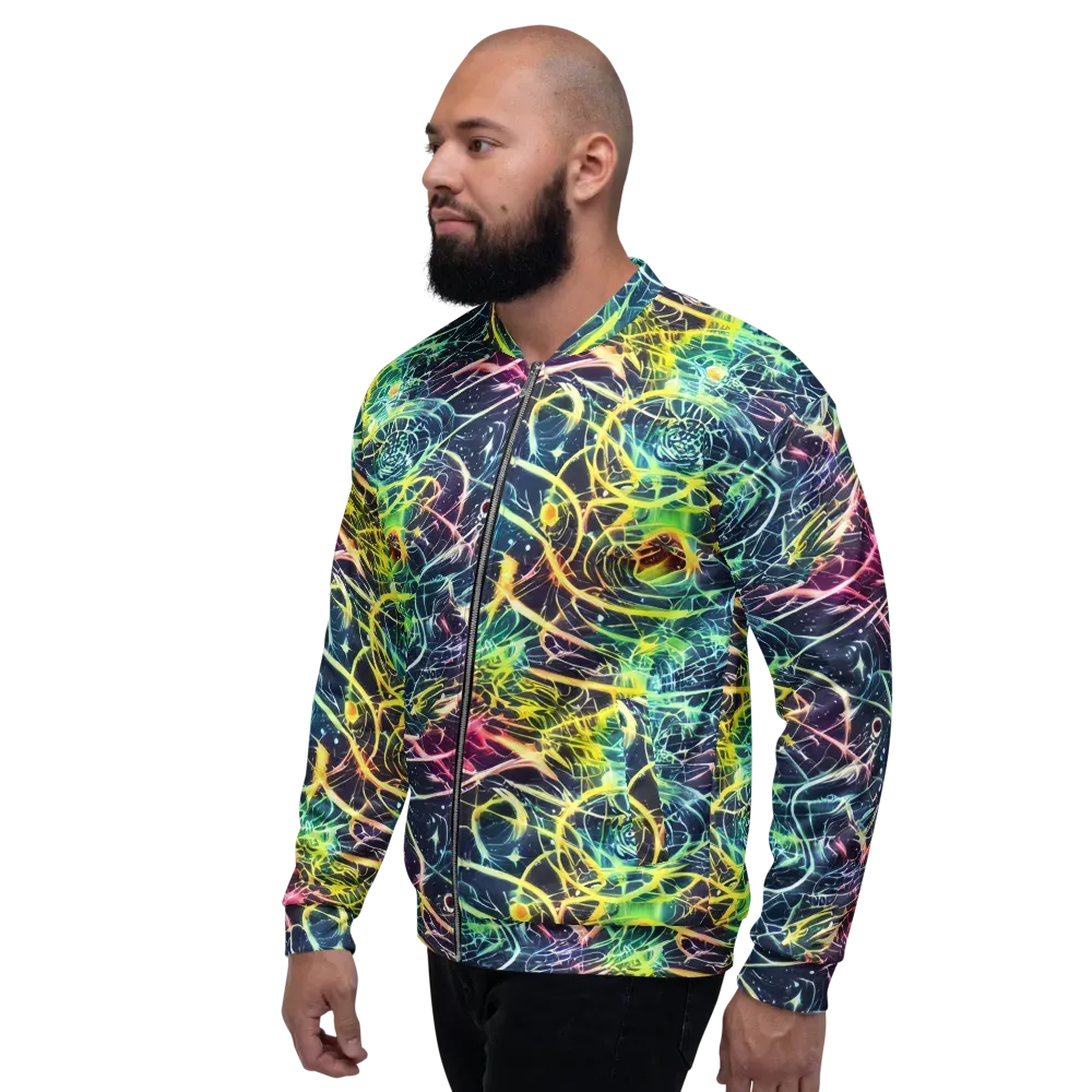 Prism Nerve on Bomber Jacket — Left