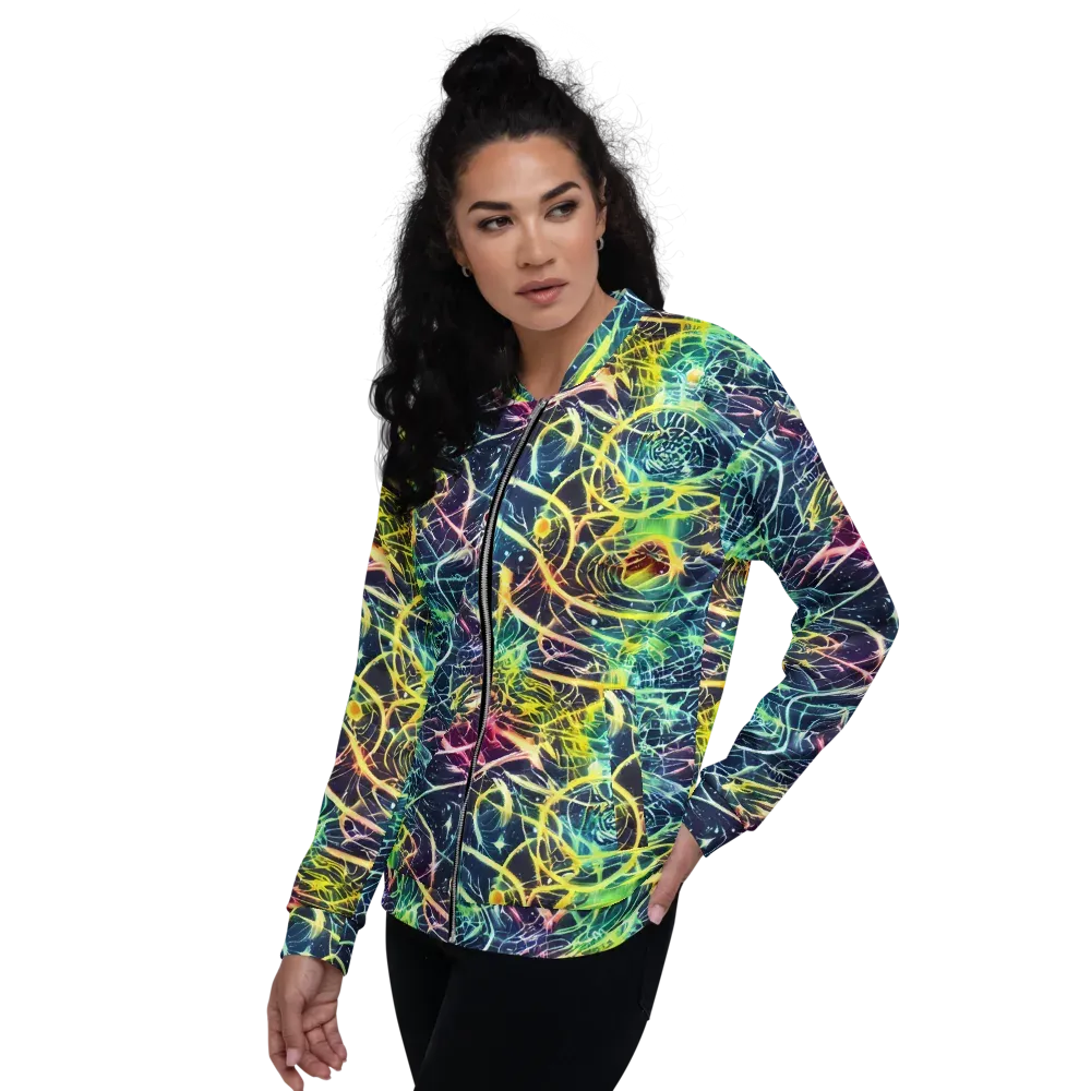 Prism Nerve on Bomber Jacket — Left
