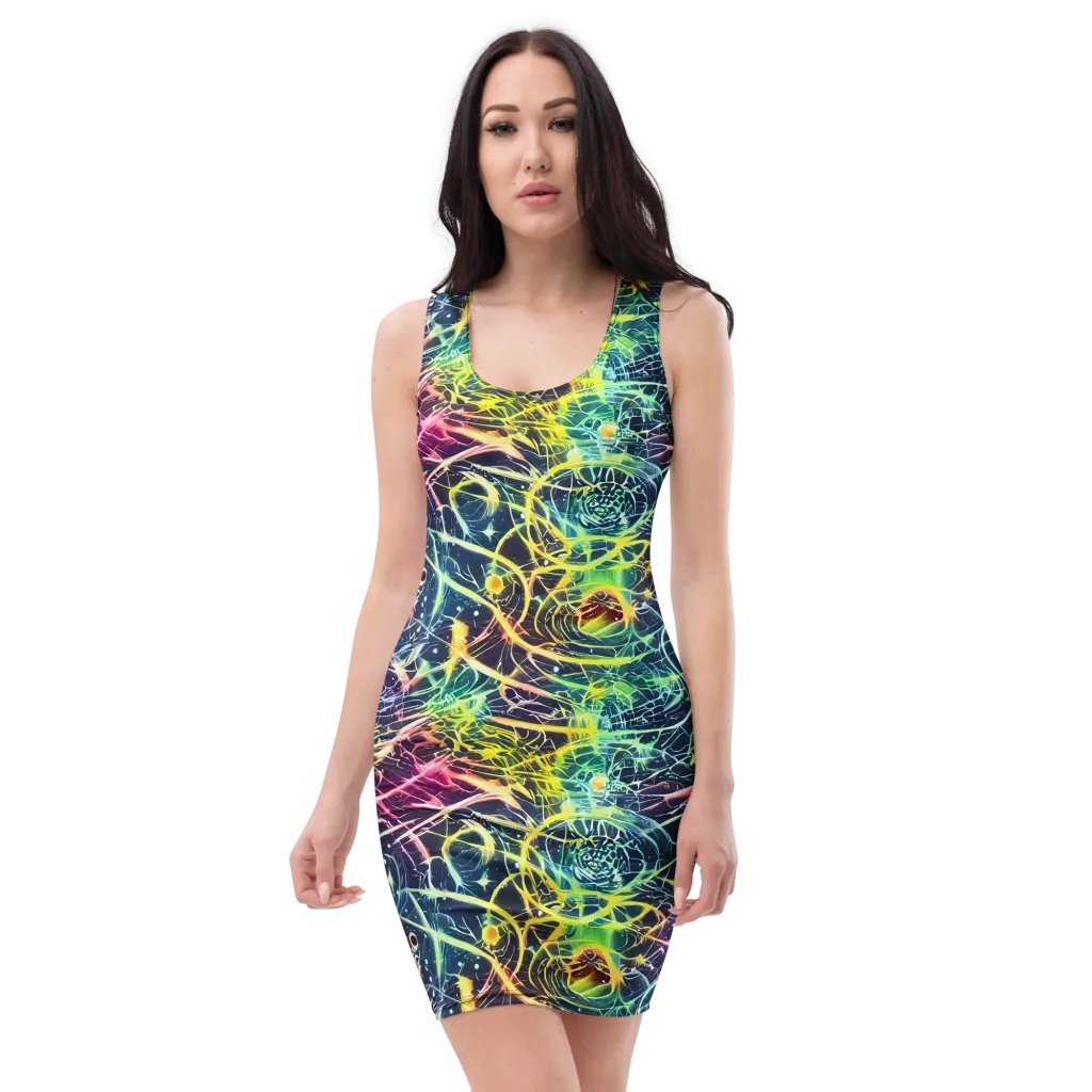Prism Nerve on Bodycon Dress — Front