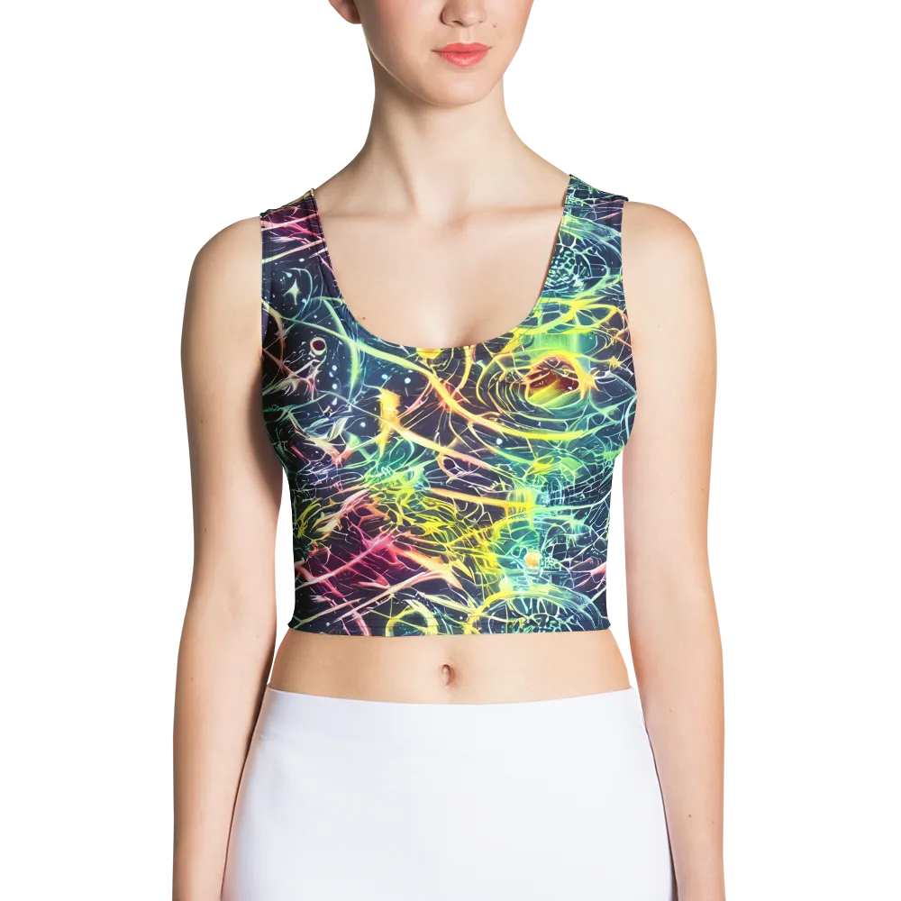 Prism Nerve on Crop Top — Front