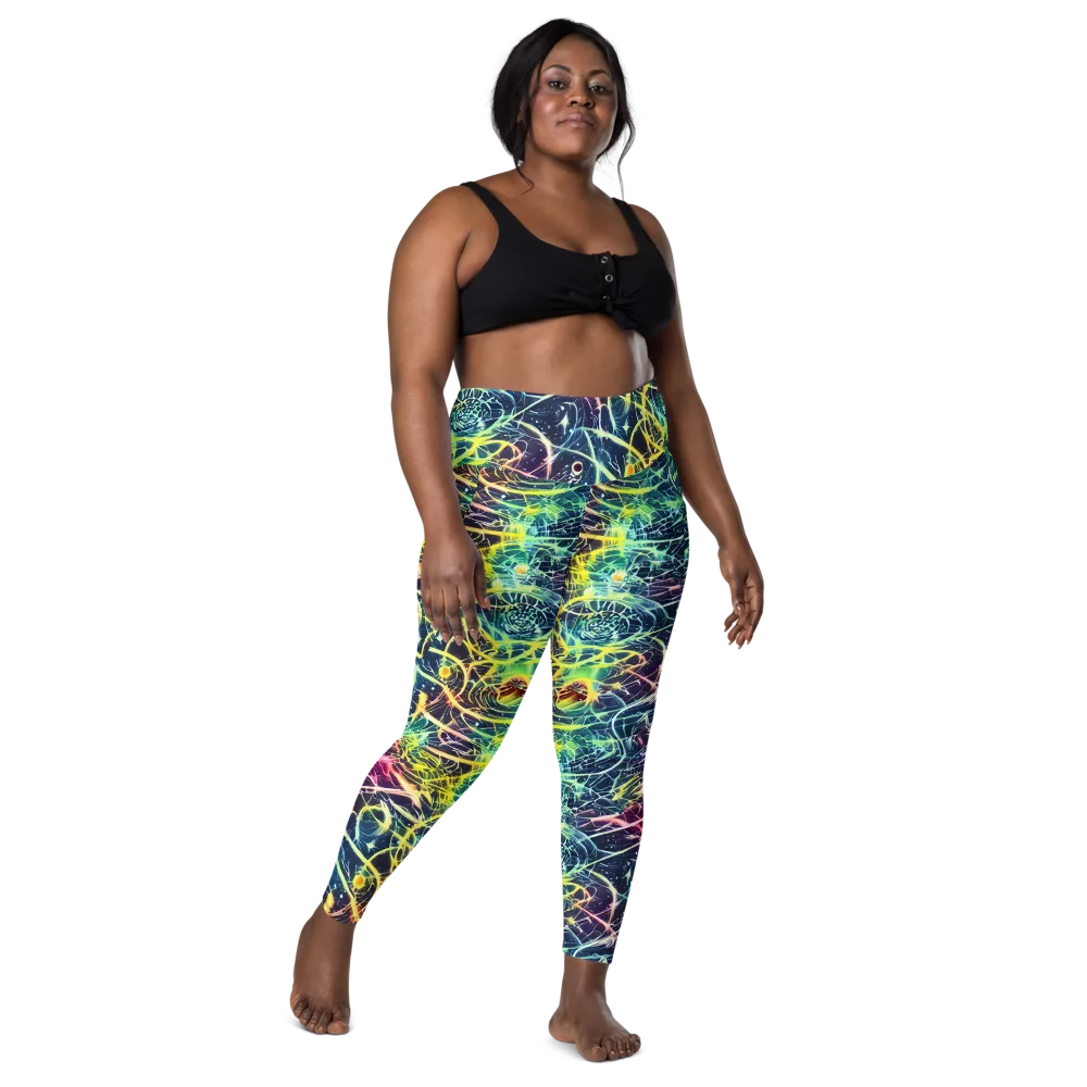 Prism Nerve on Leggings with Pockets — Front