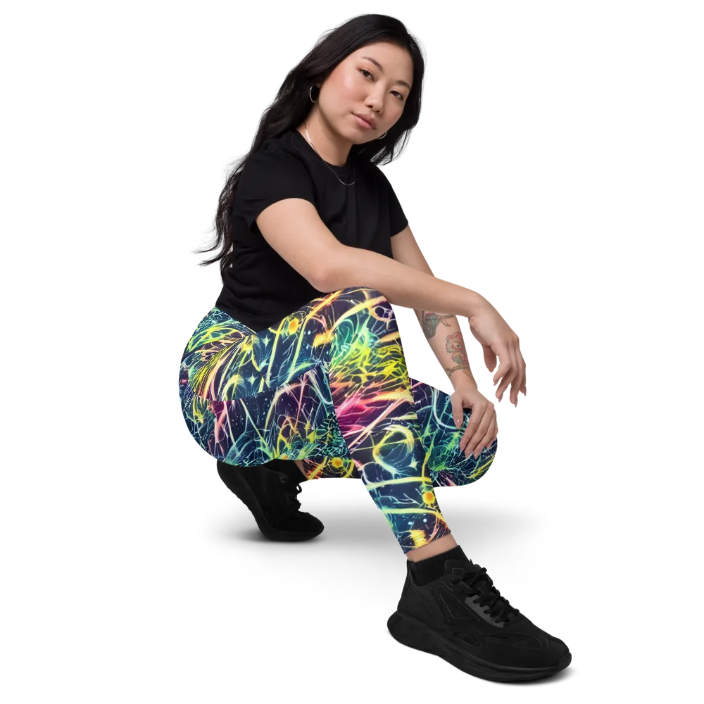 Prism Nerve on Leggings with Pockets — Right Front