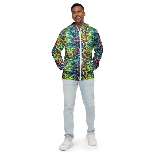 Prism Nerve on a Men's Windbreaker