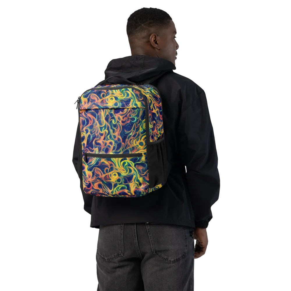 Celestial Flame on Utility Backpack — Back