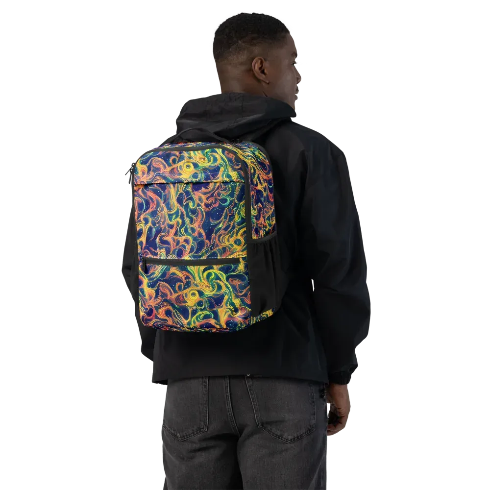 Celestial Flame on Utility Backpack — Back