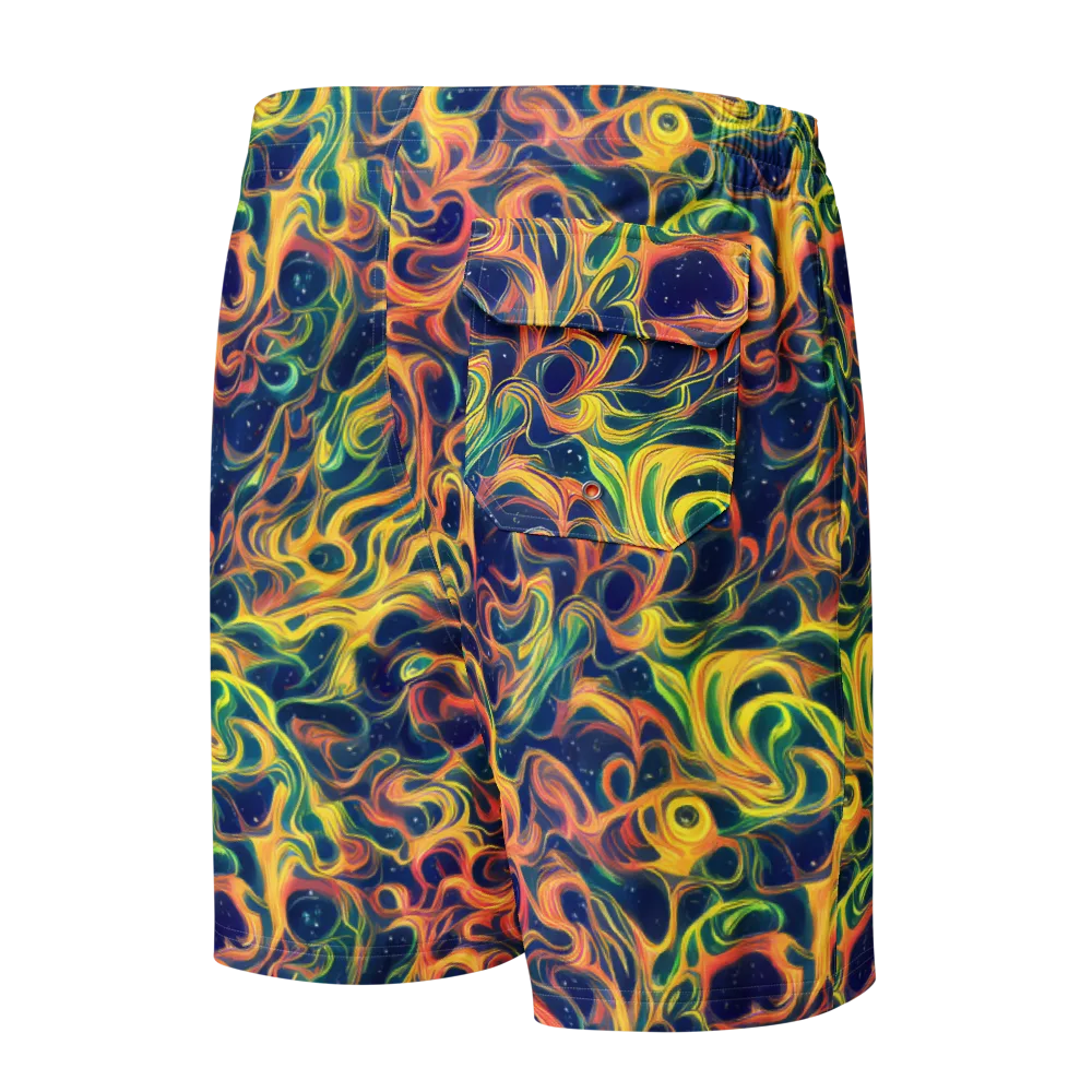 Celestial Flame on Men's Board Shorts — Back