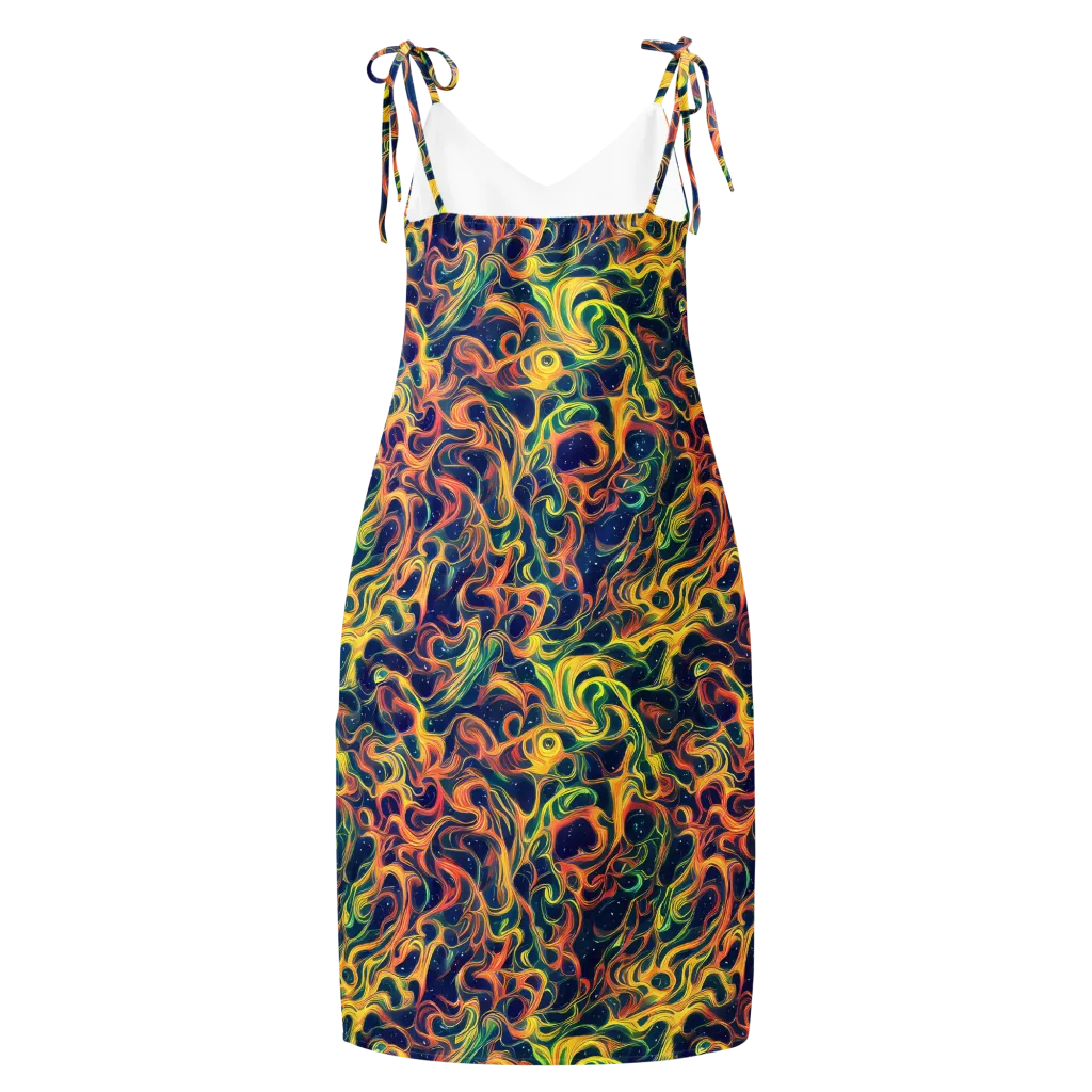 Celestial Flame on Slip Dress — Back