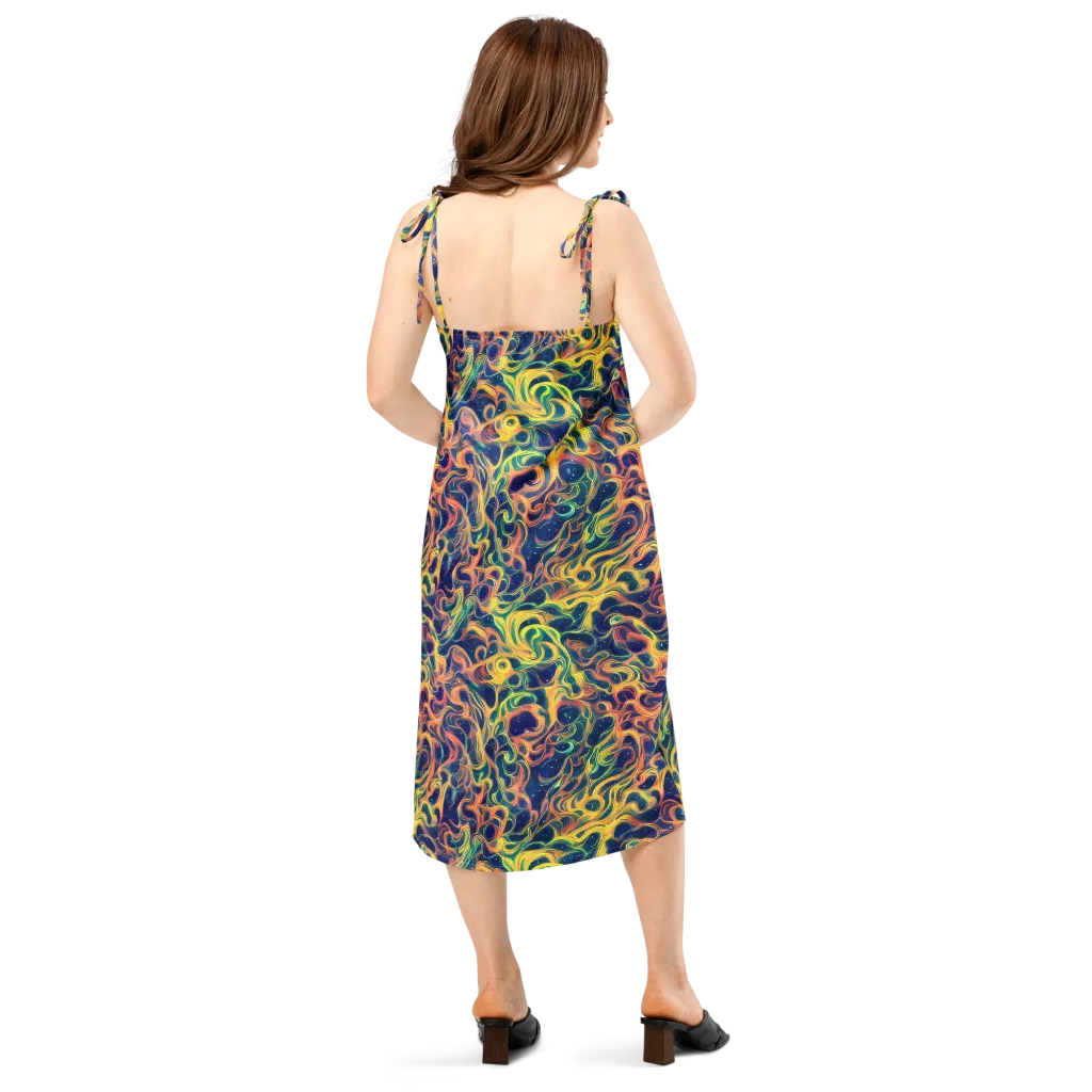 Celestial Flame on Slip Dress — Back