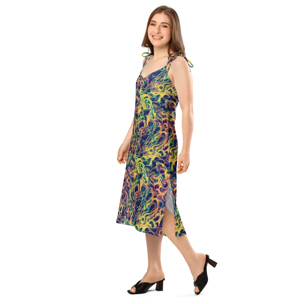 Celestial Flame on Slip Dress — Left Front