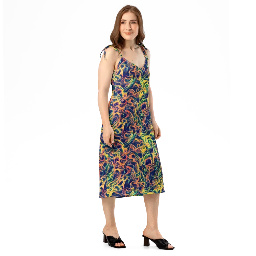 Celestial Flame on Slip Dress — Right Front
