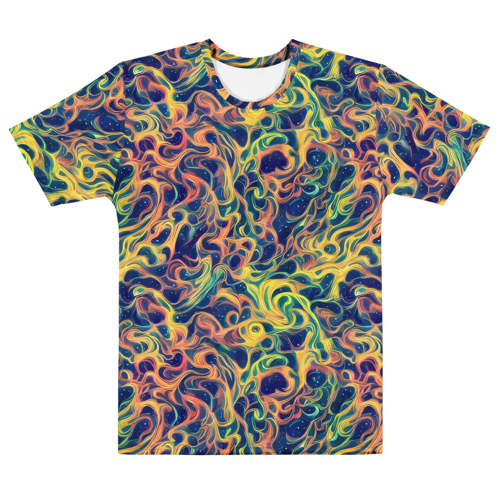Celestial Flame on Men's Cotton Crew Neck T-Shirt — Front