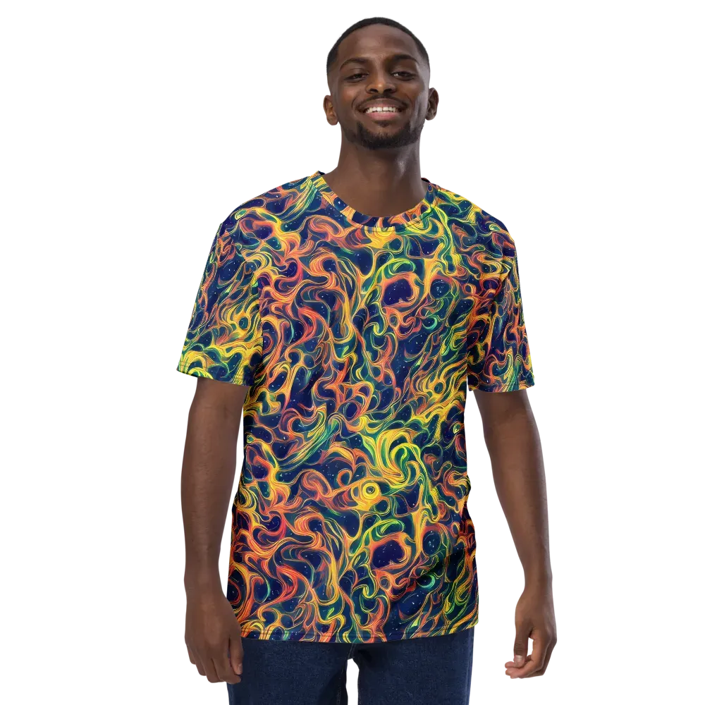 Celestial Flame on Men's Crew Neck T-Shirt — Front
