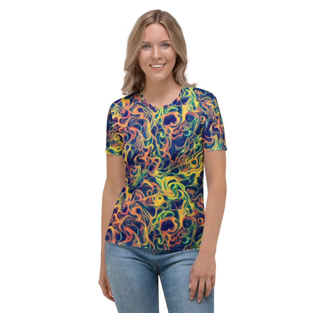 Celestial Flame on Women's Crew Neck T-Shirt — Front