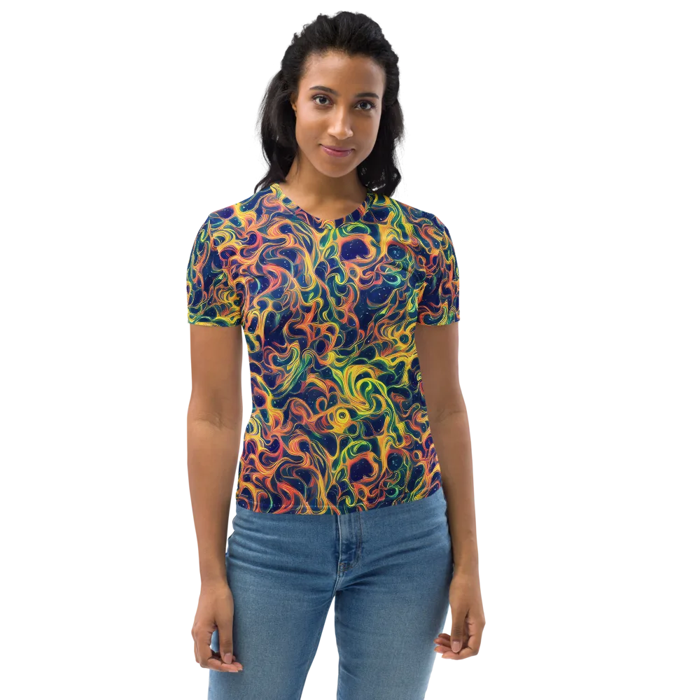 Celestial Flame on Women's Crew Neck T-Shirt — Front