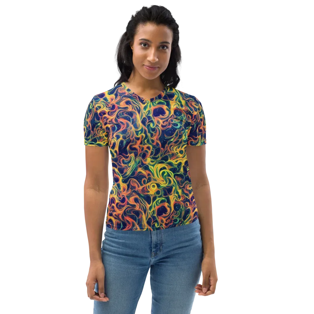 Celestial Flame on Women's Crew Neck T-Shirt — Front