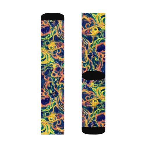 Celestial Flame on a Socks