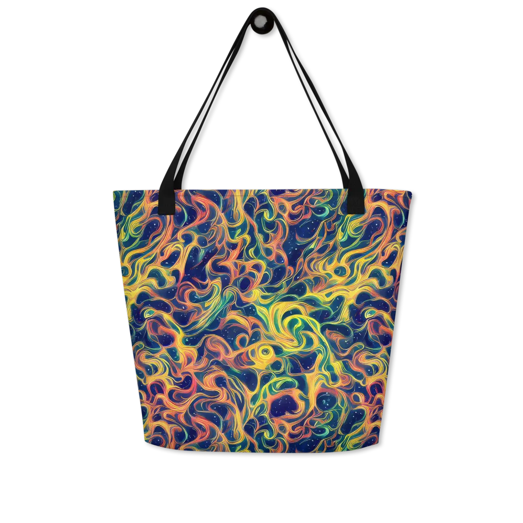Celestial Flame on Large Tote Bag W/ Pocket — Front