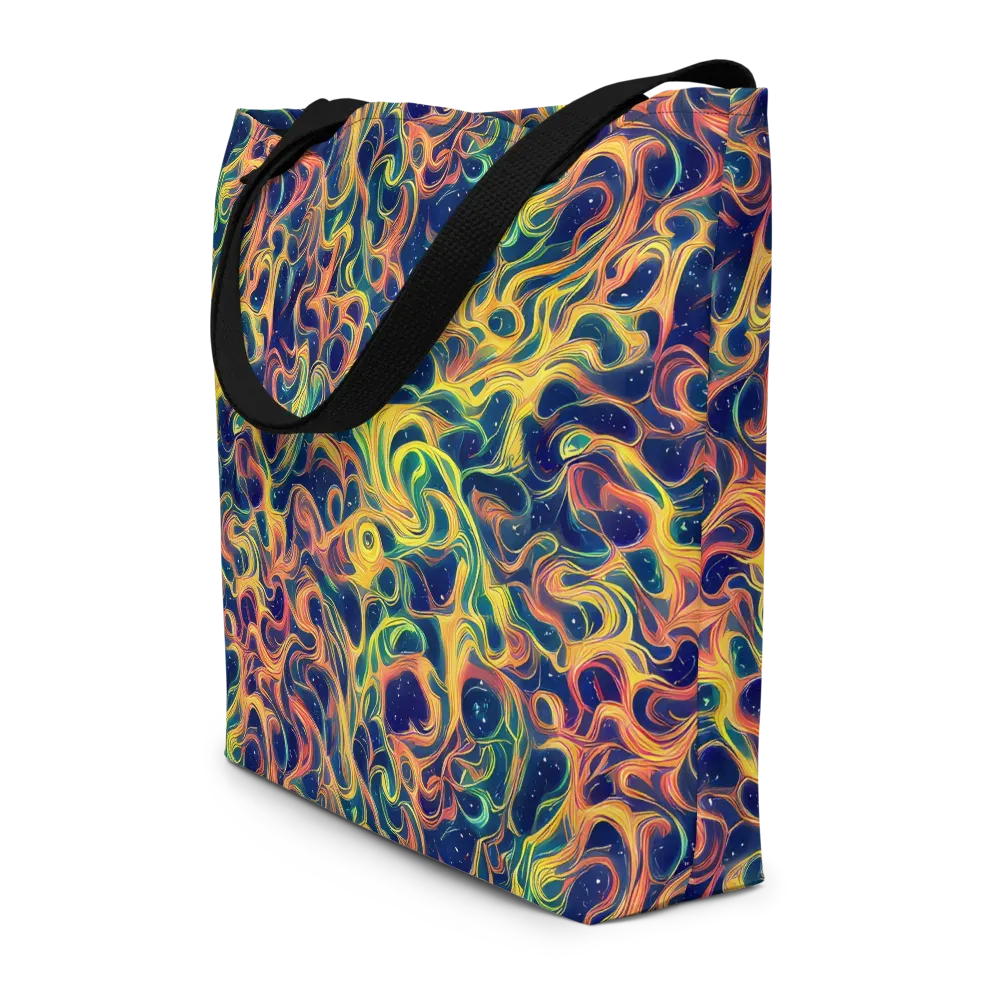 Celestial Flame on Large Tote Bag W/ Pocket — Front
