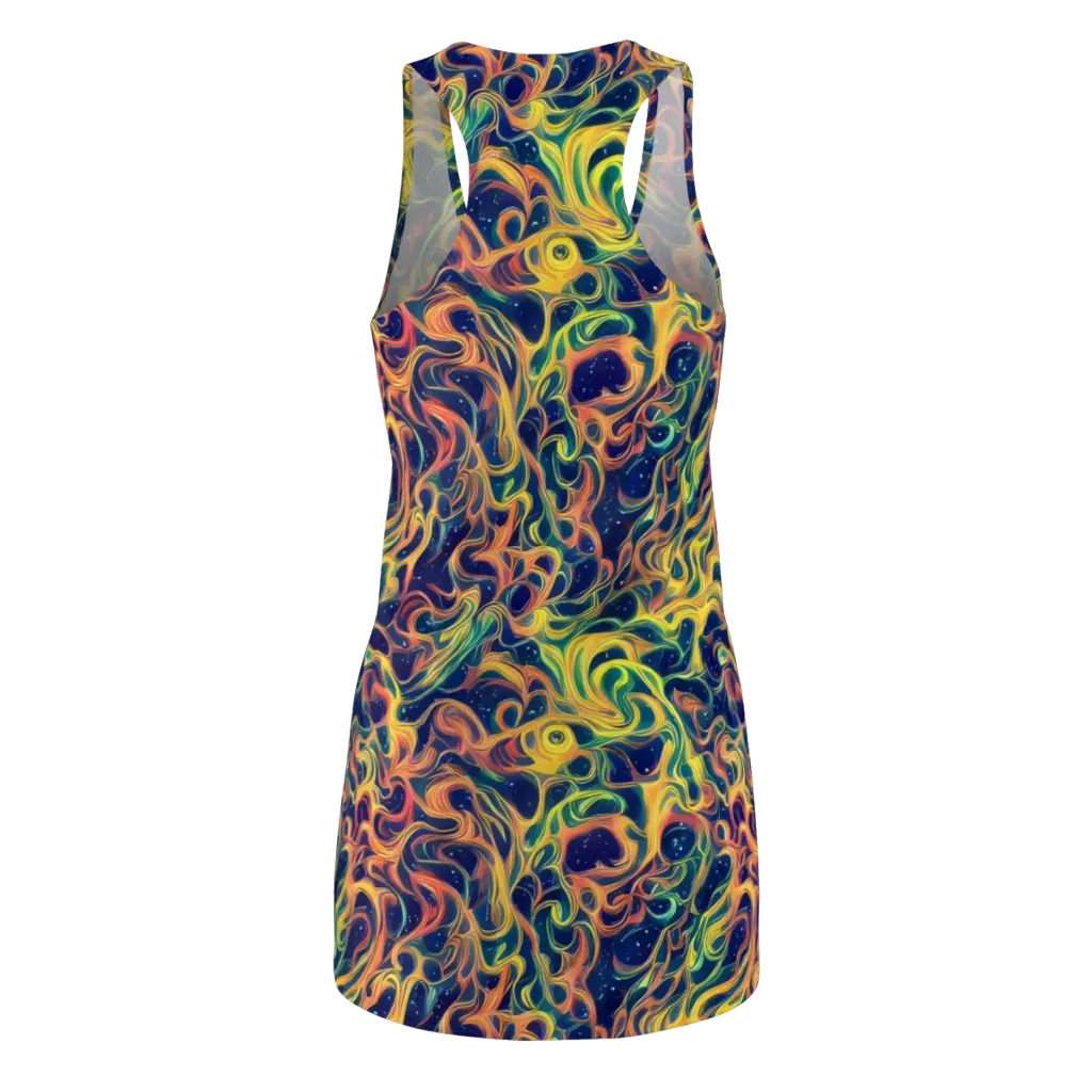 Celestial Flame on Racerback Dress — Back