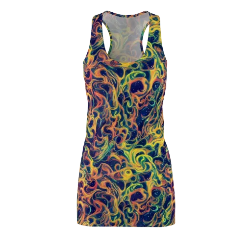 Celestial Flame on a Racerback Dress