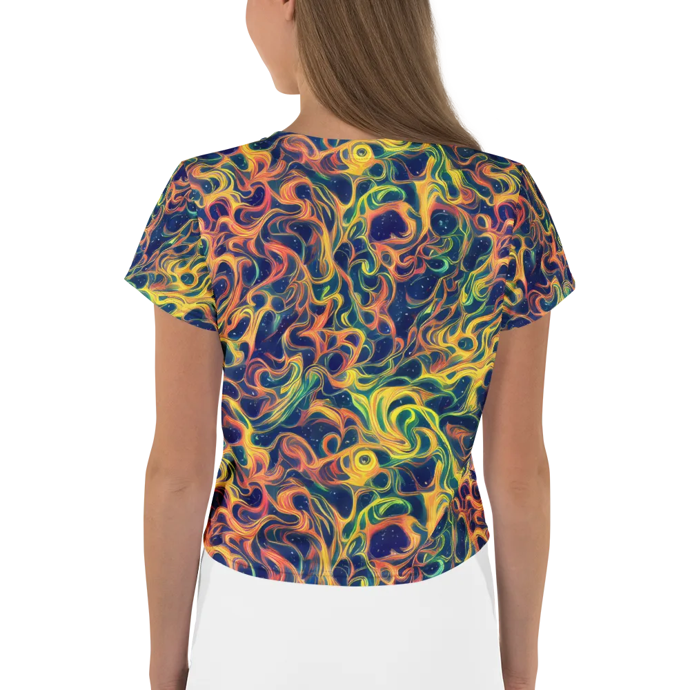 Celestial Flame on Crop Tee — Back