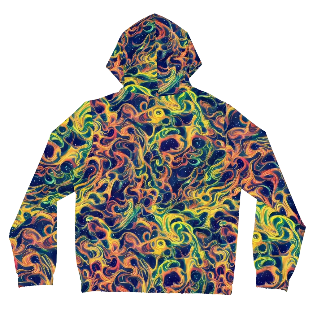 Celestial Flame on Women's Full-Zip Hoodie — Back