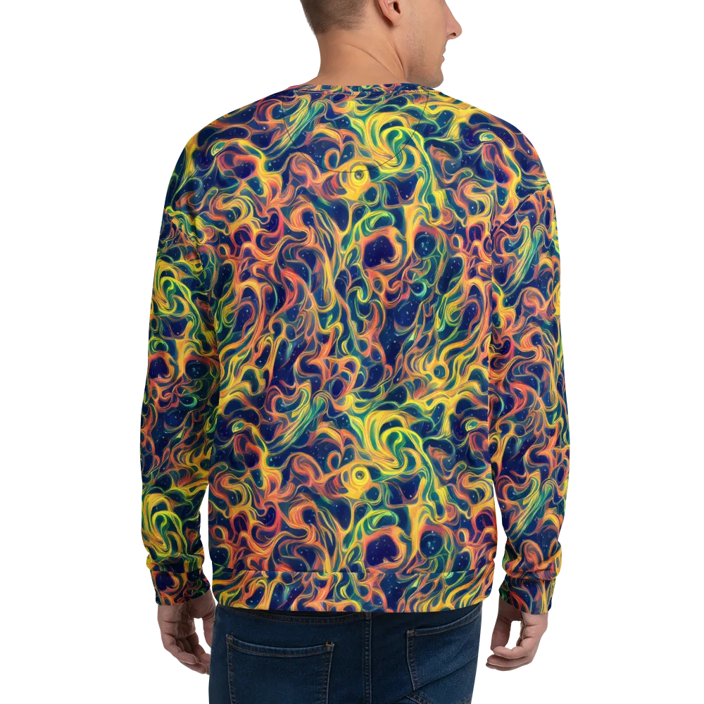 Celestial Flame on Sweatshirt — Back