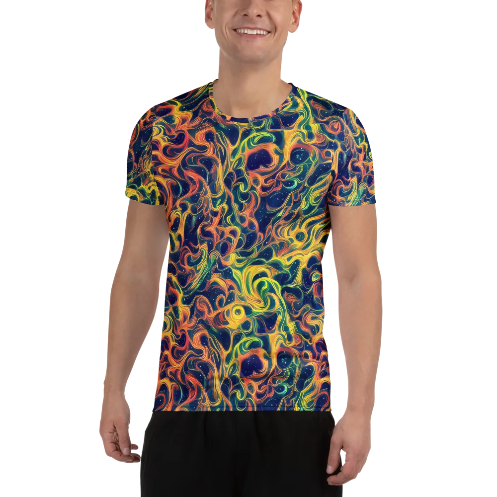 Celestial Flame on Men's Athletic T-Shirt — Front