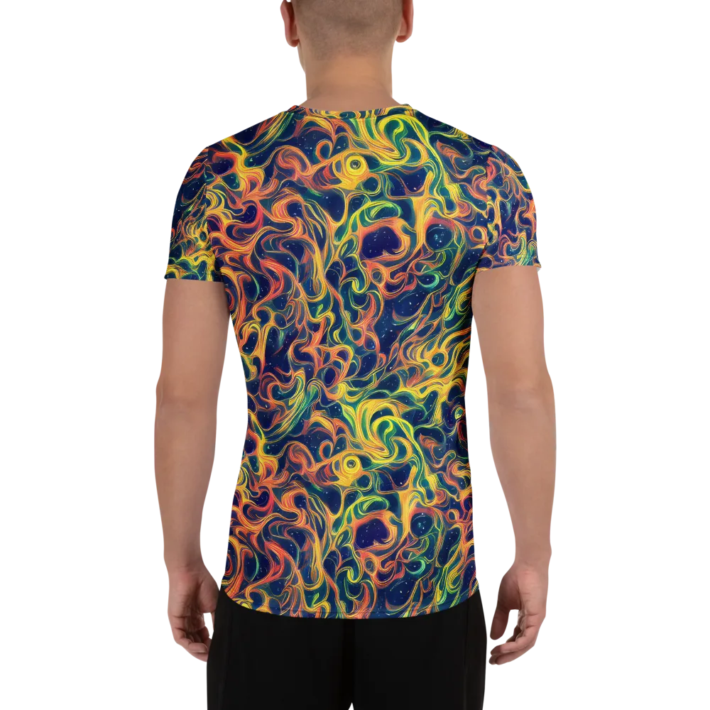 Celestial Flame on Men's Athletic T-Shirt — Back
