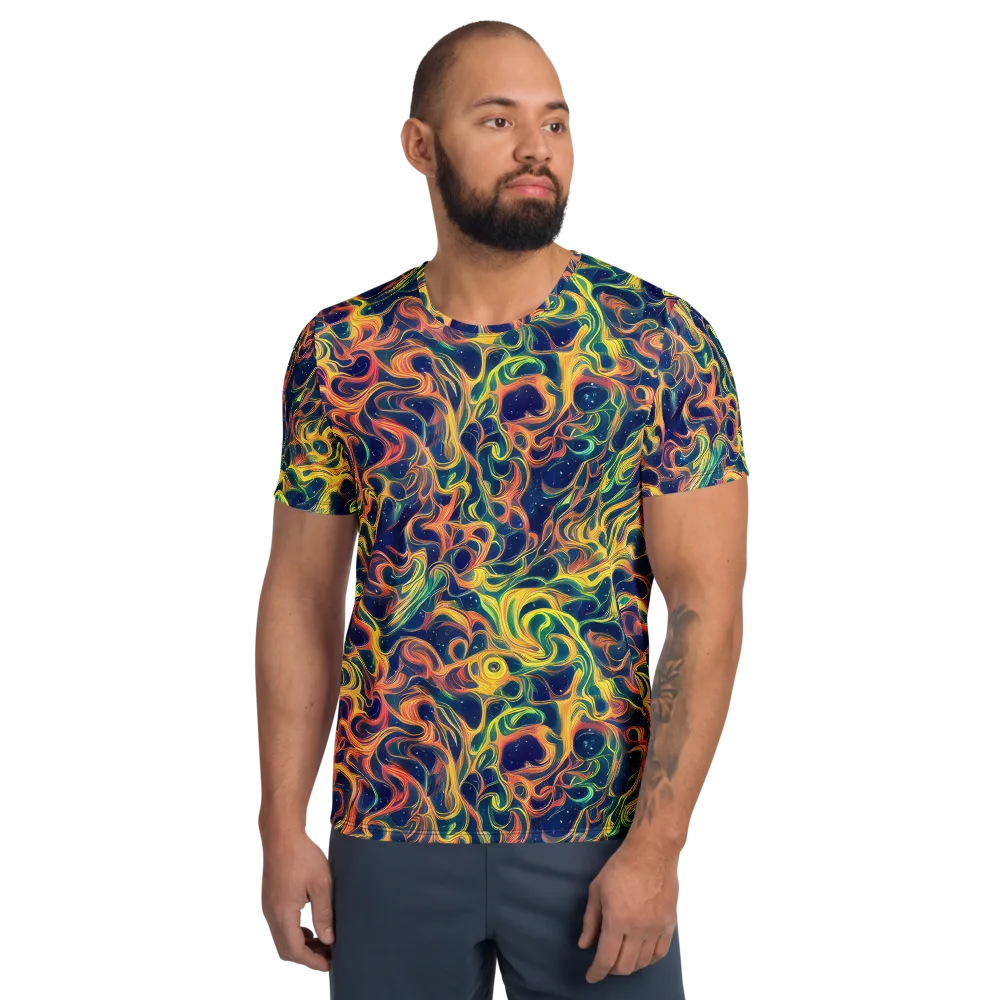 Celestial Flame on Men's Athletic T-Shirt — Front