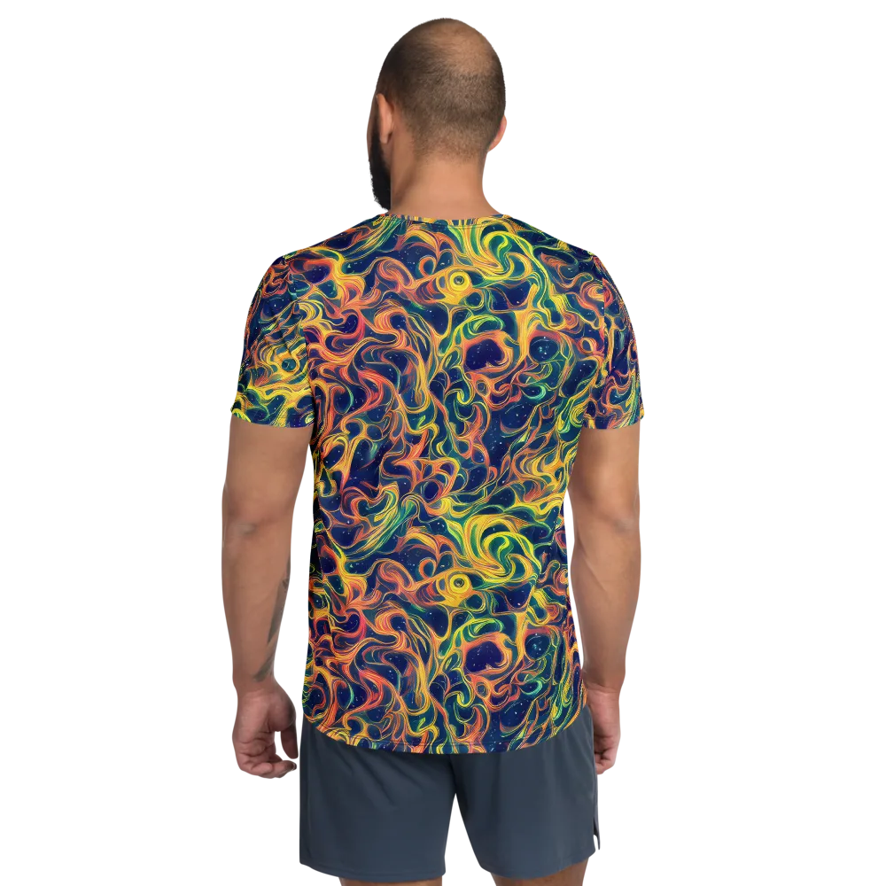 Celestial Flame on Men's Athletic T-Shirt — Back
