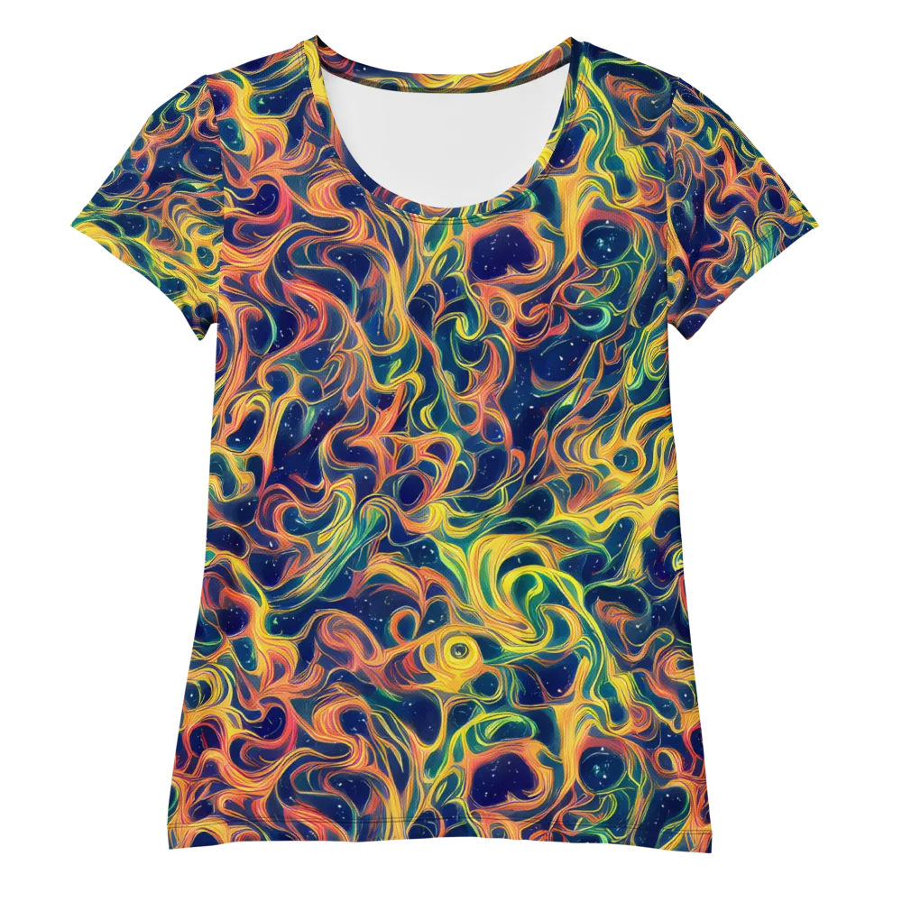 Celestial Flame on Women's Athletic T-Shirt — Front