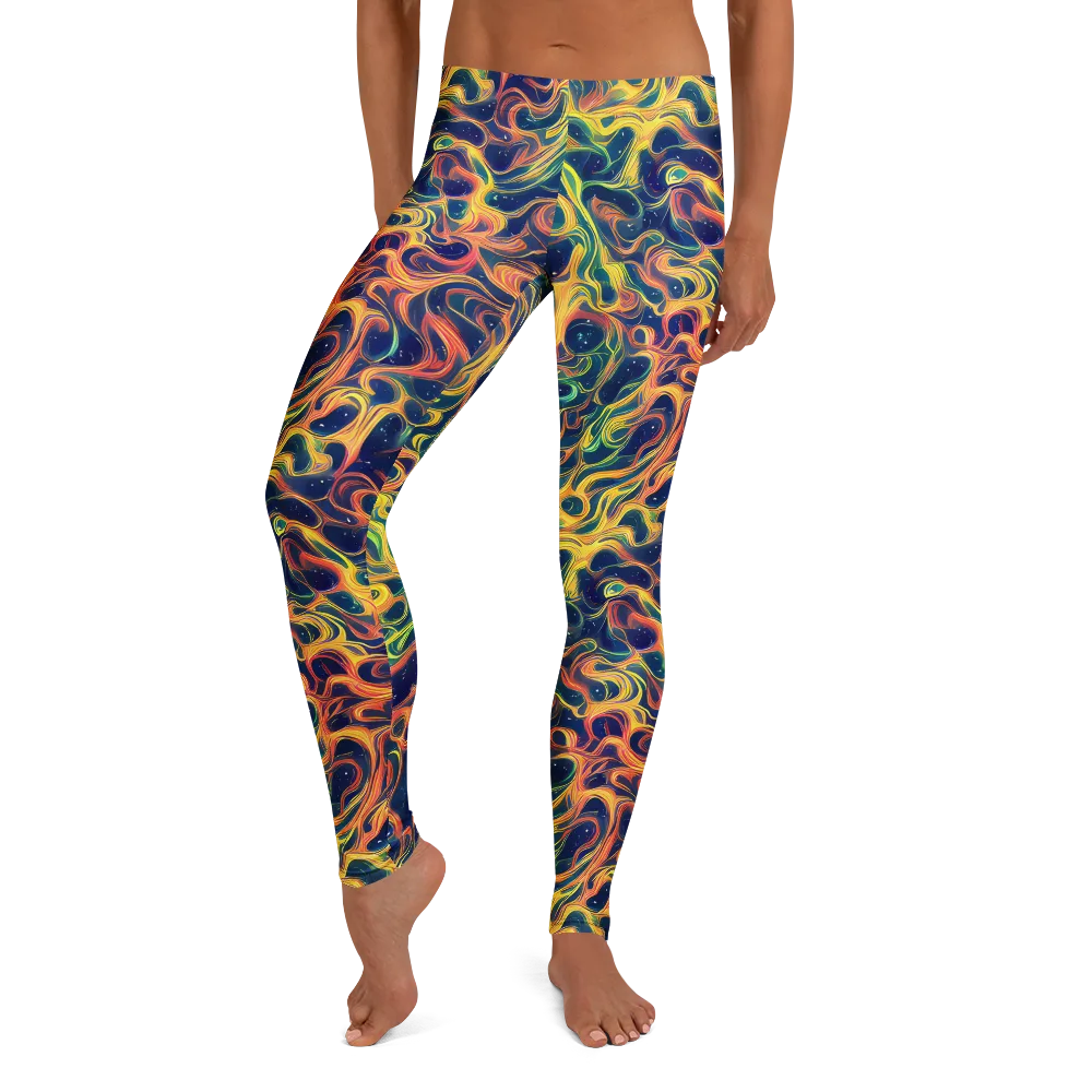 Celestial Flame on Leggings — Front
