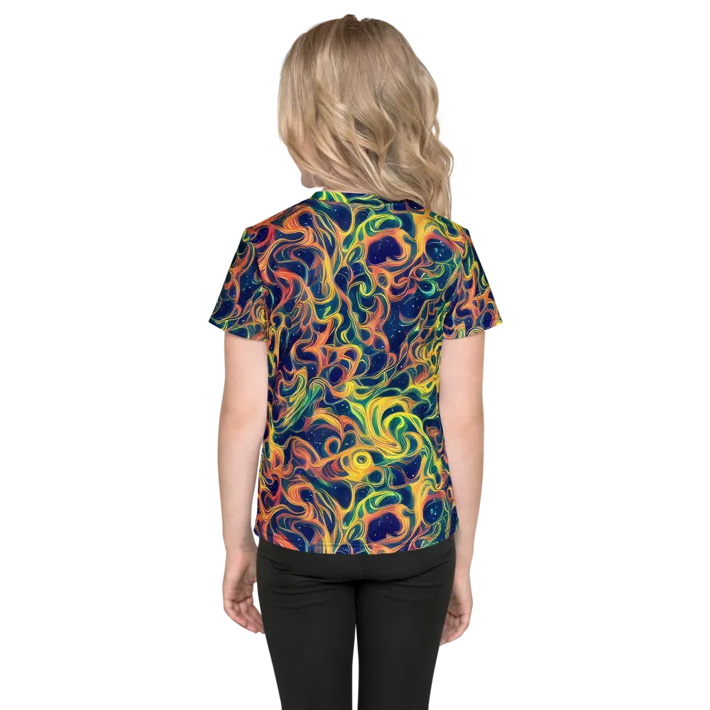 Celestial Flame on Kids Crew Neck T-Shirt — Back