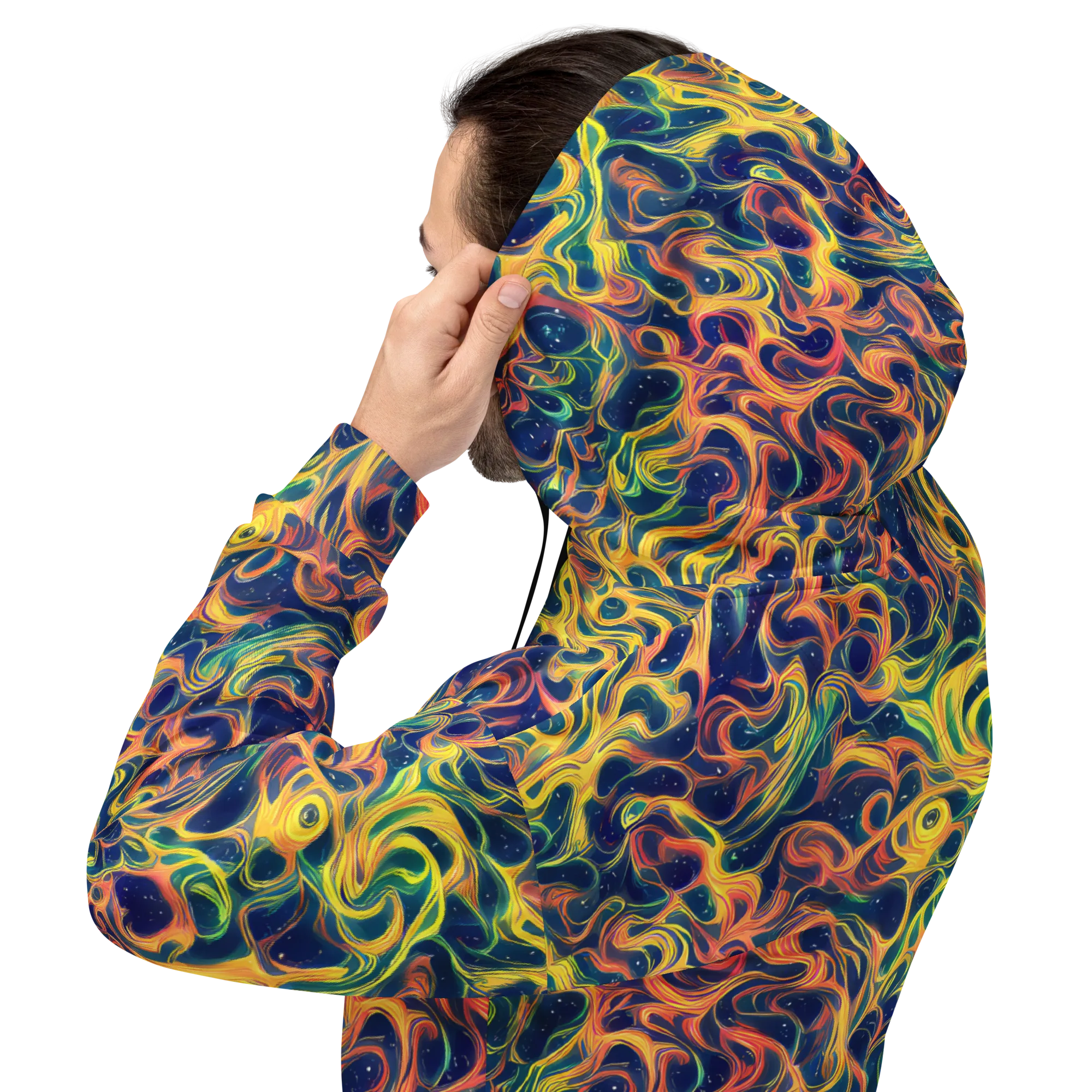 Celestial Flame on Hoodie — Back