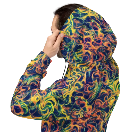 Celestial Flame on a Hoodie