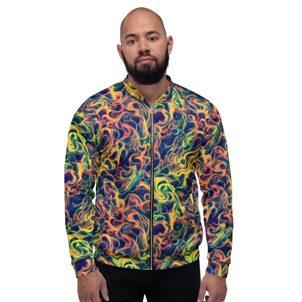 Celestial Flame on Bomber Jacket — Front