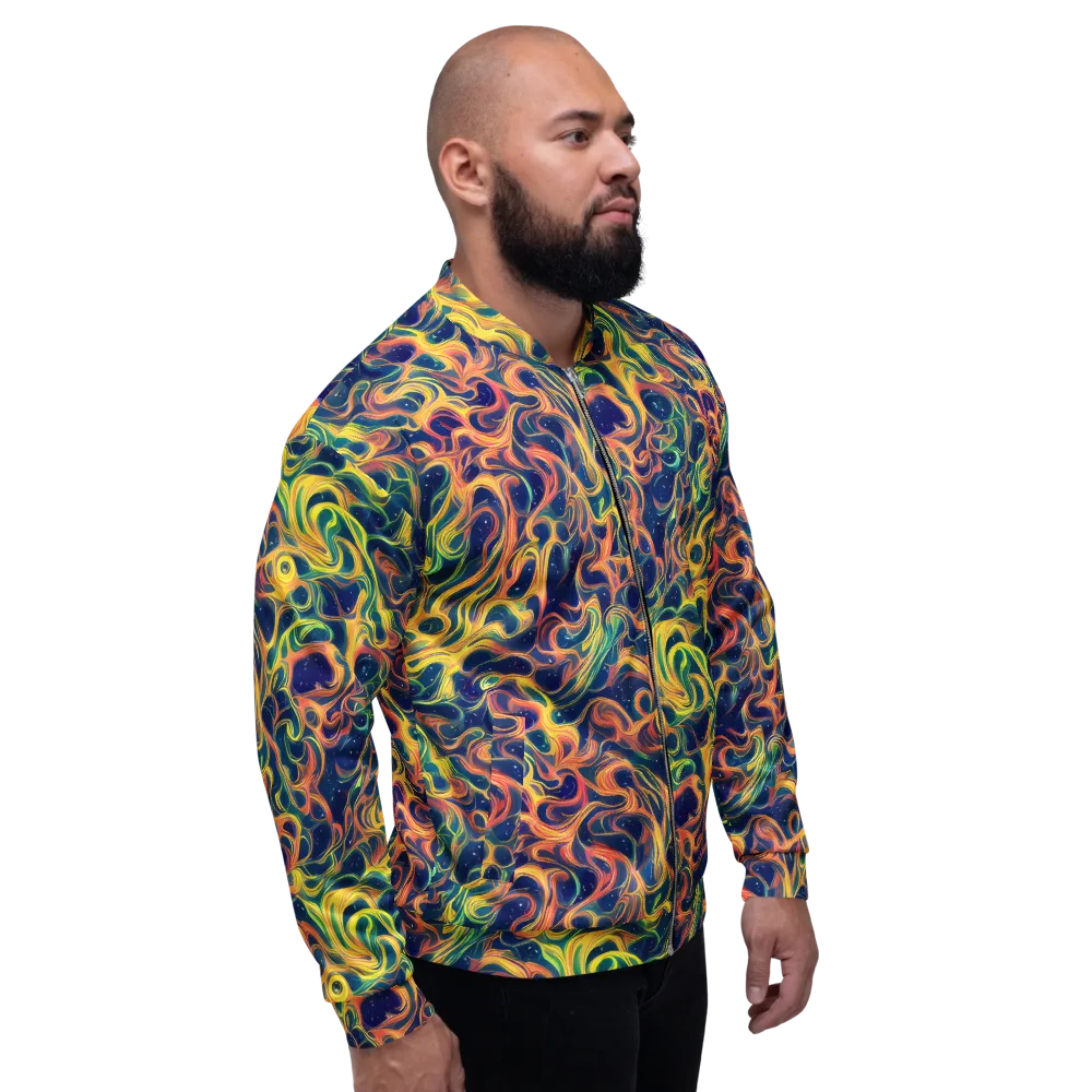 Celestial Flame on Bomber Jacket — Right