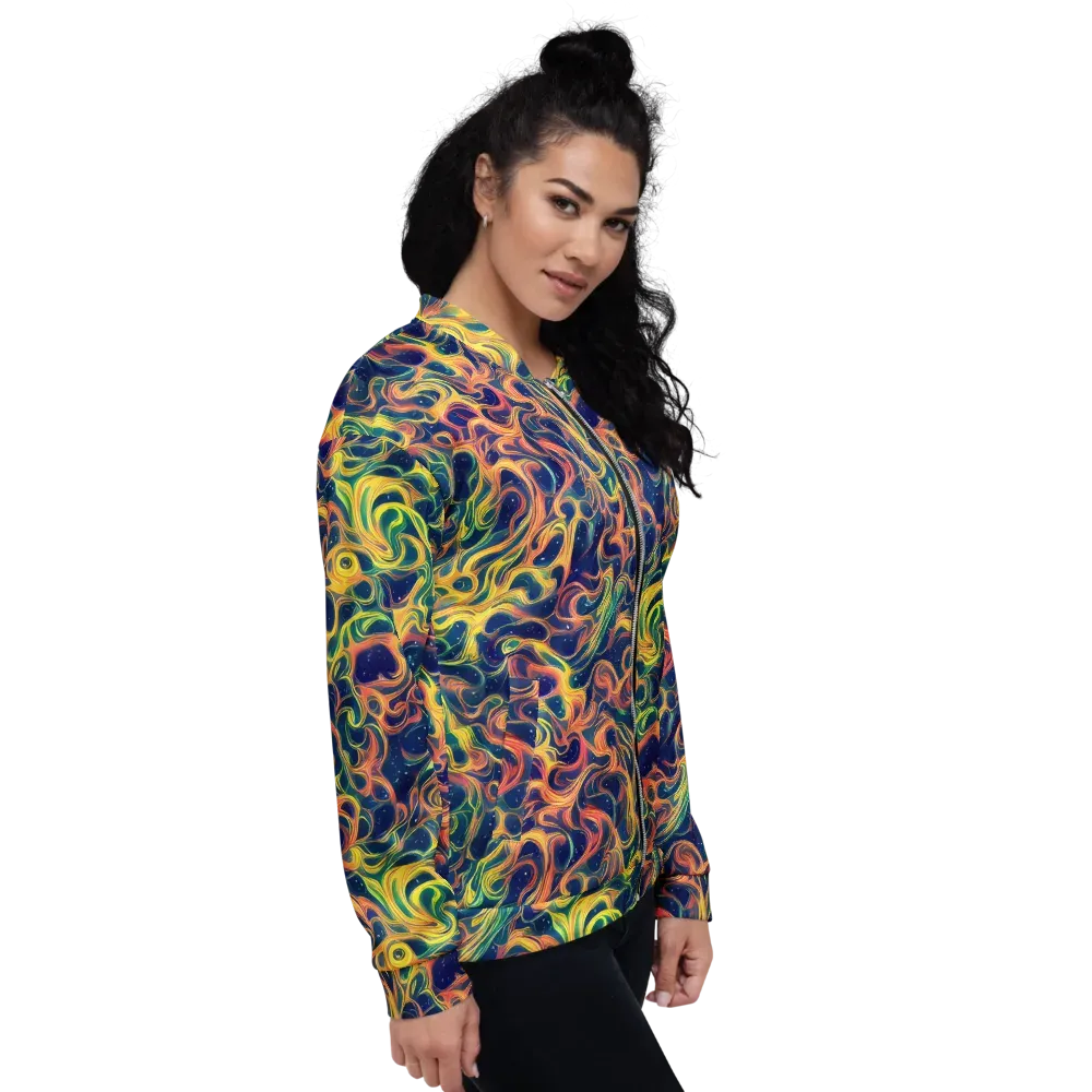 Celestial Flame on Bomber Jacket — Right