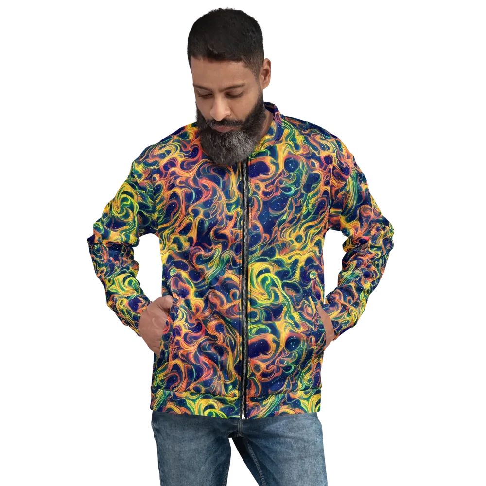 Celestial Flame on Bomber Jacket — Front