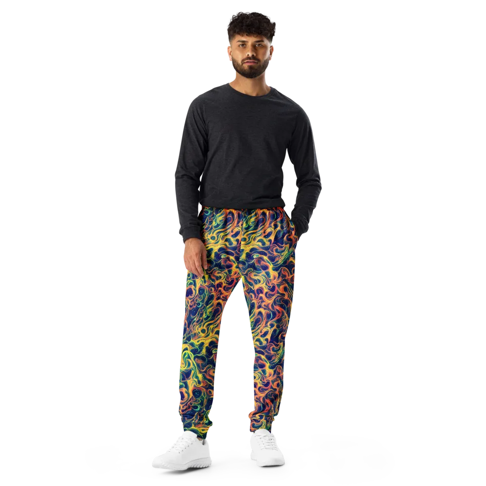 Celestial Flame on Men's Joggers — Front