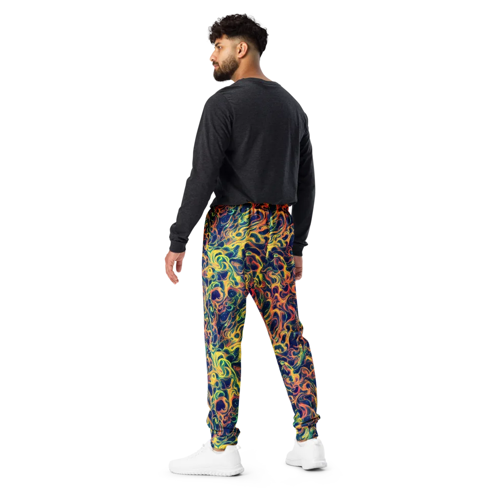 Celestial Flame on Men's Joggers — Back