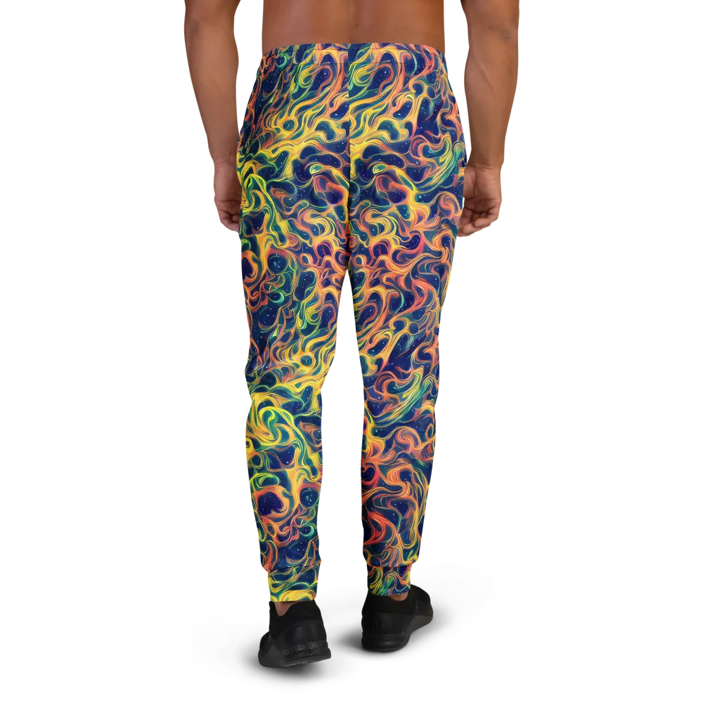 Celestial Flame on Men's Joggers — Back