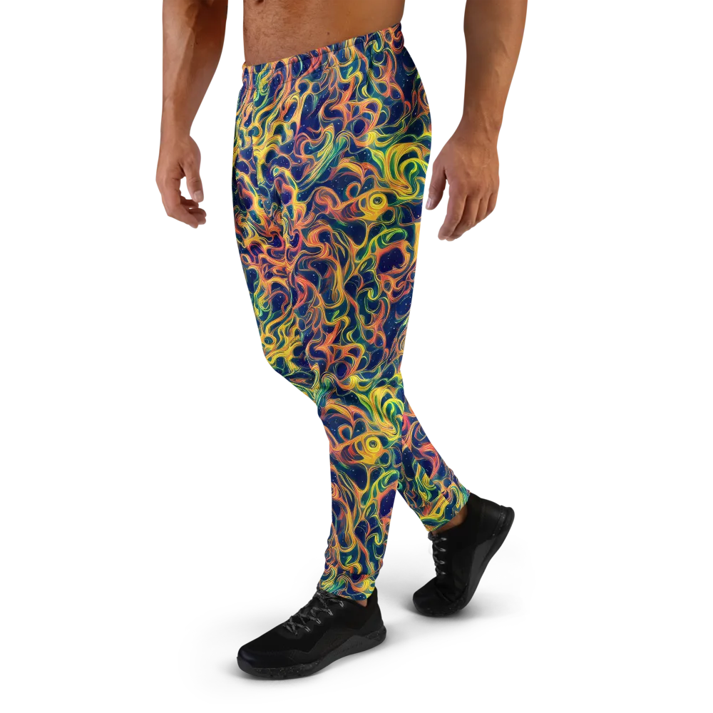 Celestial Flame on Men's Joggers — Left