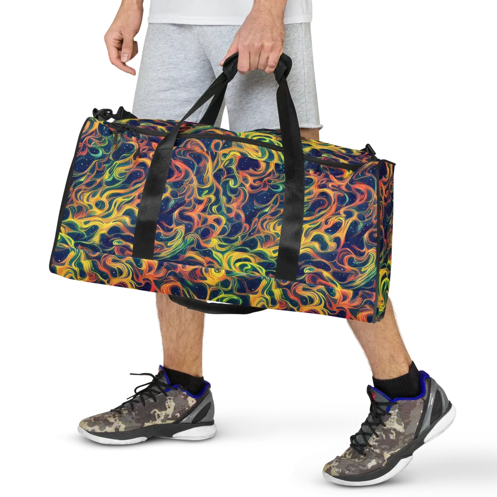 Celestial Flame on Duffle Bag — Front