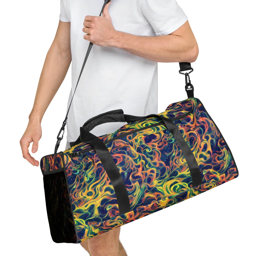 Celestial Flame on Duffle Bag — Right Front