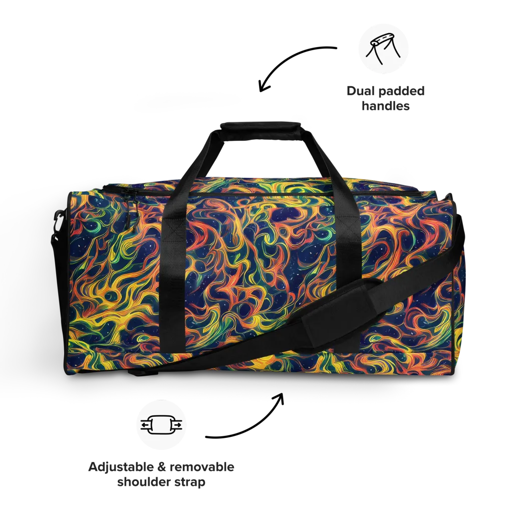Celestial Flame on Duffle Bag — Front