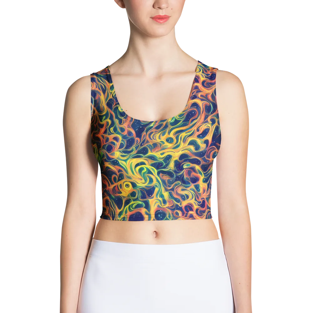 Celestial Flame on Crop Top — Front